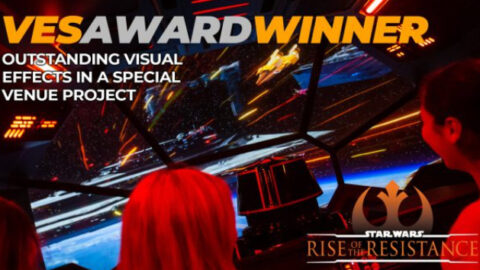 Star Wars: Rise of the Resistance Wins VES award!