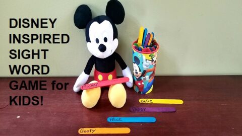 Disney Sight Word Game for Kids