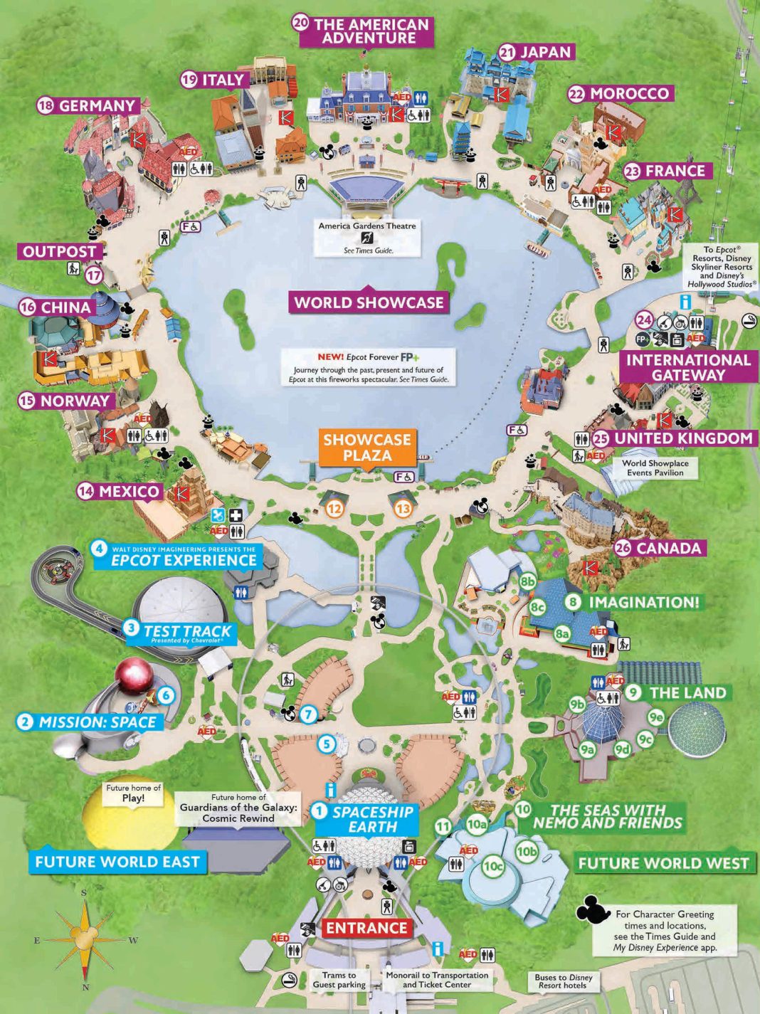 epcot map kennythepiratecom