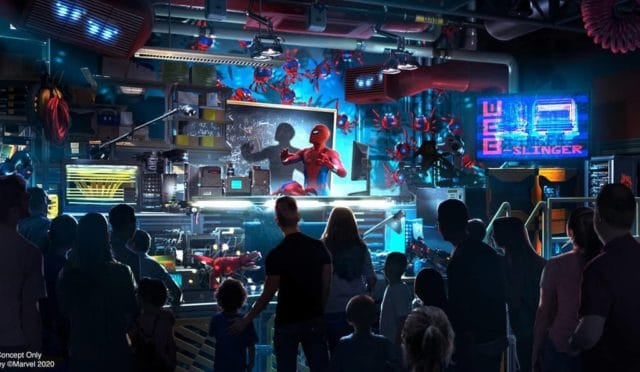 Marvel's Avenger Campus Features Spiderman Web Slinging Ride and Merchandise!