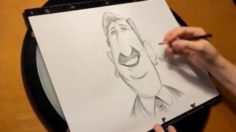 Disney-fy Your Downtime: Walt Disney Caricature Sketch