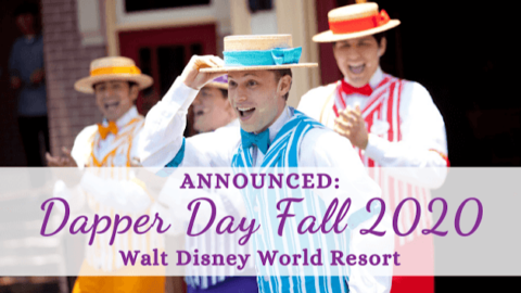 Dapper Day Fall 2020 Walt Disney World Outings Announced, Plus How to Book a Discounted Room