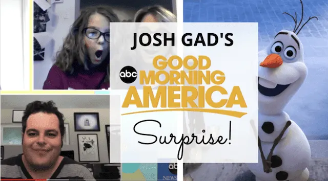 Josh Gad's Surprise on Good Morning America