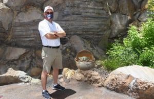 The Child magically appears at Disney's Hollywood Studios