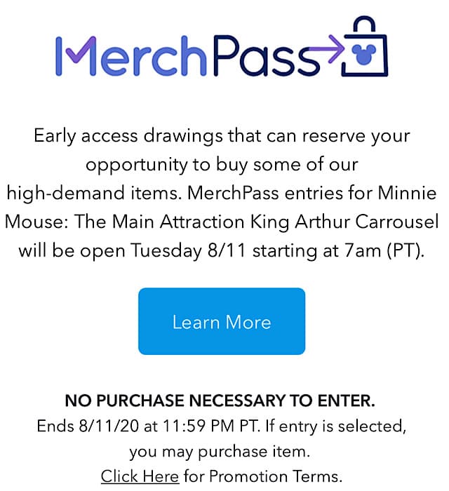 shopDisney Merchpass