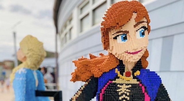 Check Out the New Star Wars and Frozen Lego Sculptures in Disney Springs!