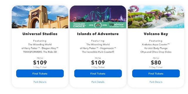 Universal Orlando - 2-Park 1-Day Park-to-Park Ticket Dated