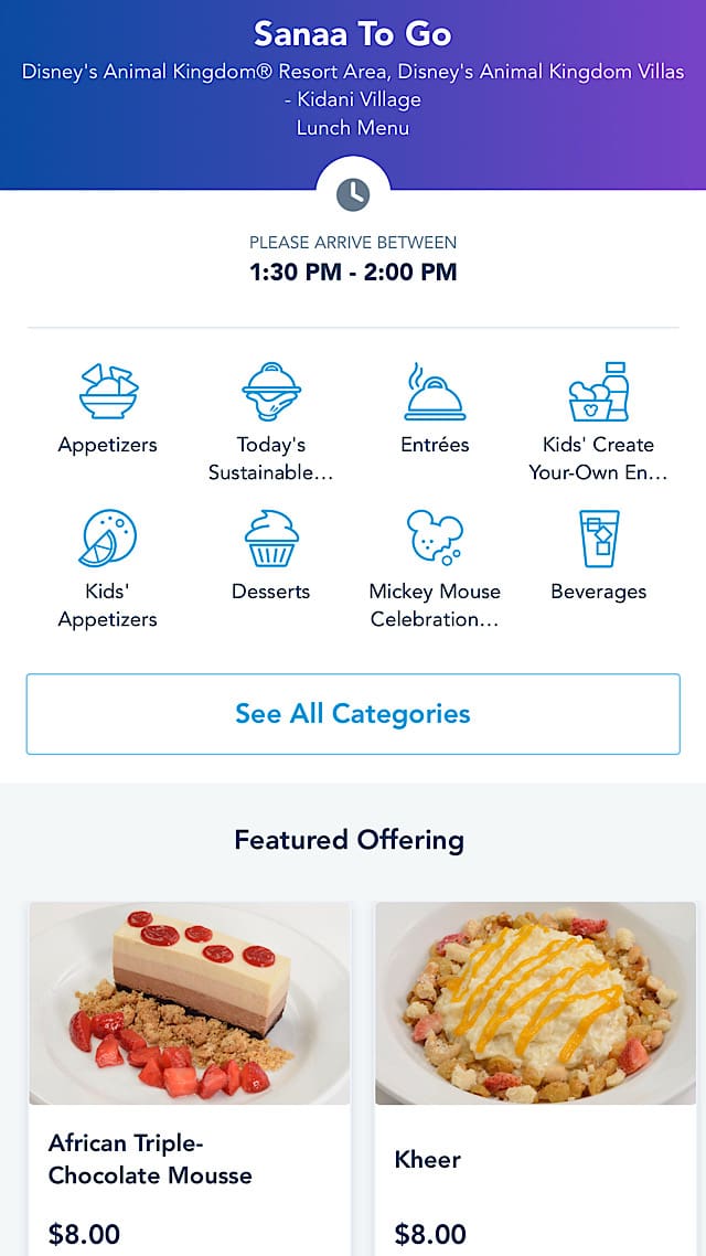 disney table service mobile order