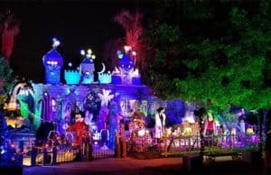 Check out this New Elaborately themed Disney Themed Halloween Display