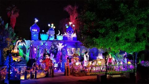 Check out this New Elaborately themed Disney Themed Halloween Display