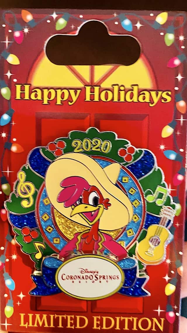 2020 Disney resort holiday pin