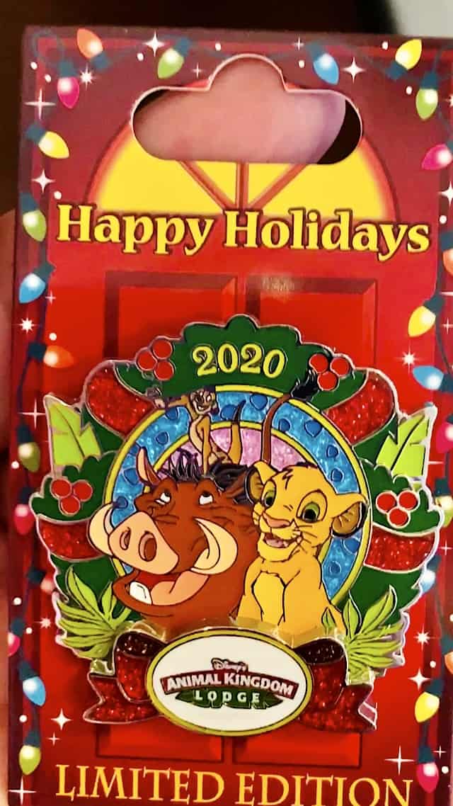 2020 Disney resort holiday pin