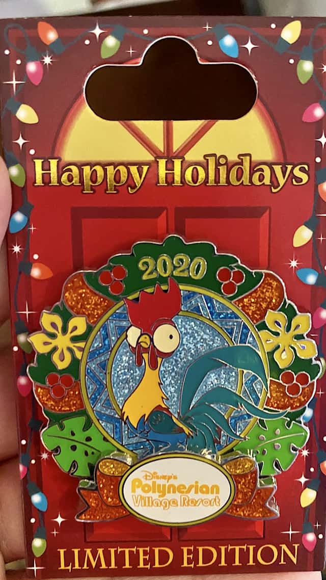 2020 Disney resort holiday pin