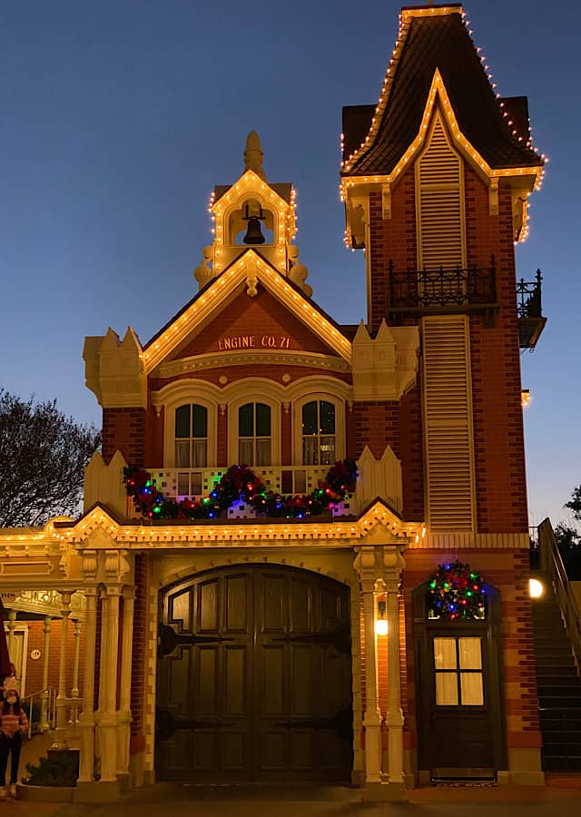 Disney Christmas Decorations fire station