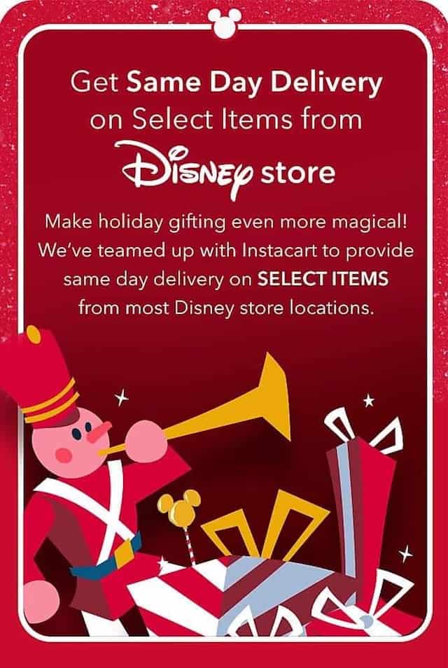 New: shopDisney Offers Same-Day Delivery on Select Disney Store Items! 