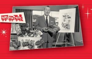 HUGE Donation from the Disney Company for Toys for Tots and Walt Disney's Magical Contribution