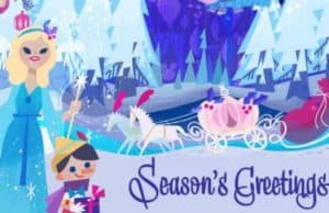 Now you Can Print a Last Minute Disney Holiday Card