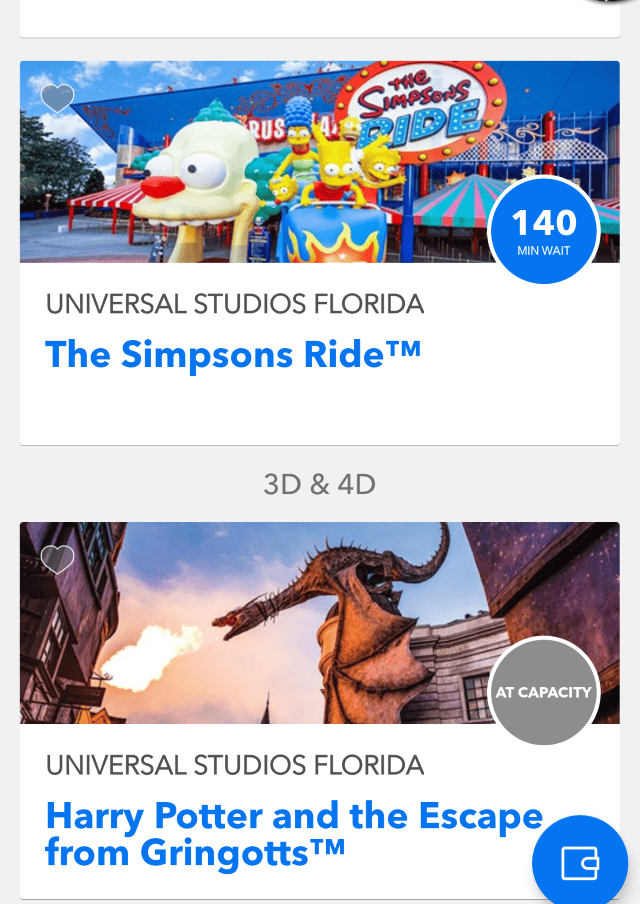 Universal Orlando Wait Time Data