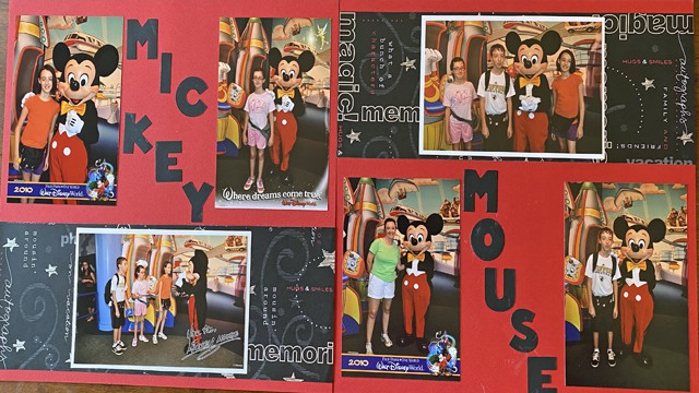 Disney Scrapbook Layout  Process Video 