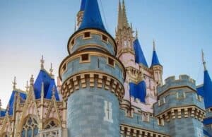 New Photos! Disney Installs 50th Anniversary Decor on Cinderella Castle