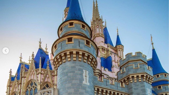 New Photos! Disney Installs 50th Anniversary Decor on Cinderella Castle