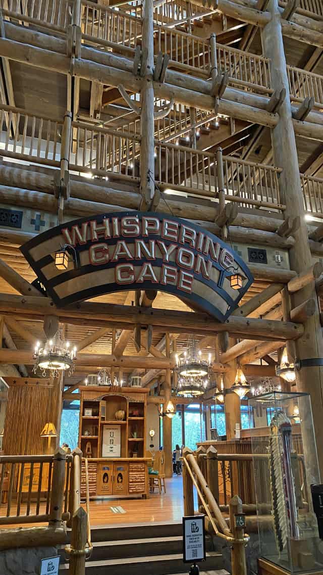 wilderness lodge whispering canyon cafe