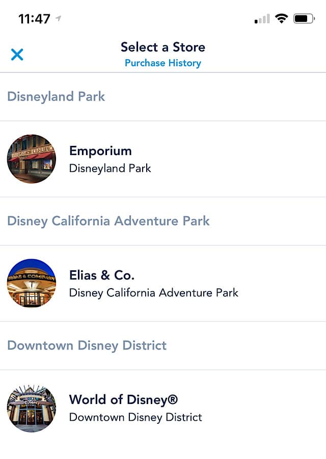 Disney Parks Mobile Checkout in just added in new Locations