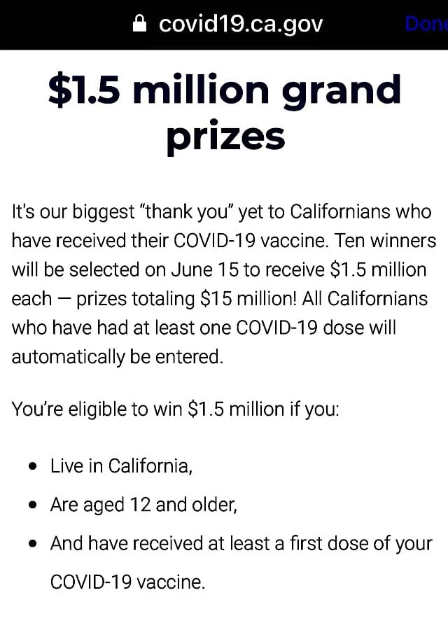 California Announces New Sweepstakes but There's a Catch