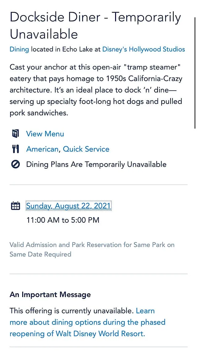 dockside diner new menu