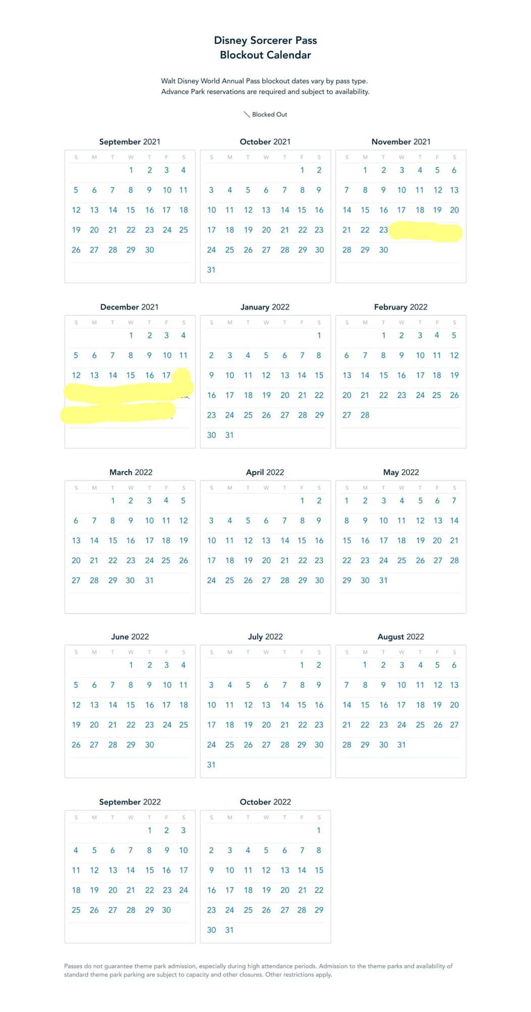 Everything We Know about New Annual Pass Renewals and Blackout Dates
