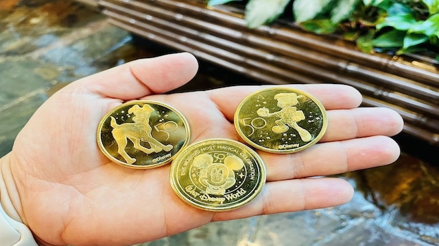 50th anniversary pressed pennies and medallions are now available in Disney World