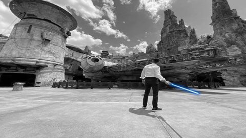 New Light Saber in Action at the Training Lab at Disney