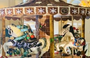 The gingerbread carousel has arrived at Disney's Beach Club!