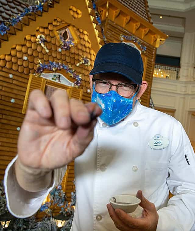 See how Cast Members make magic with 50th touches to stunning gingerbread displays