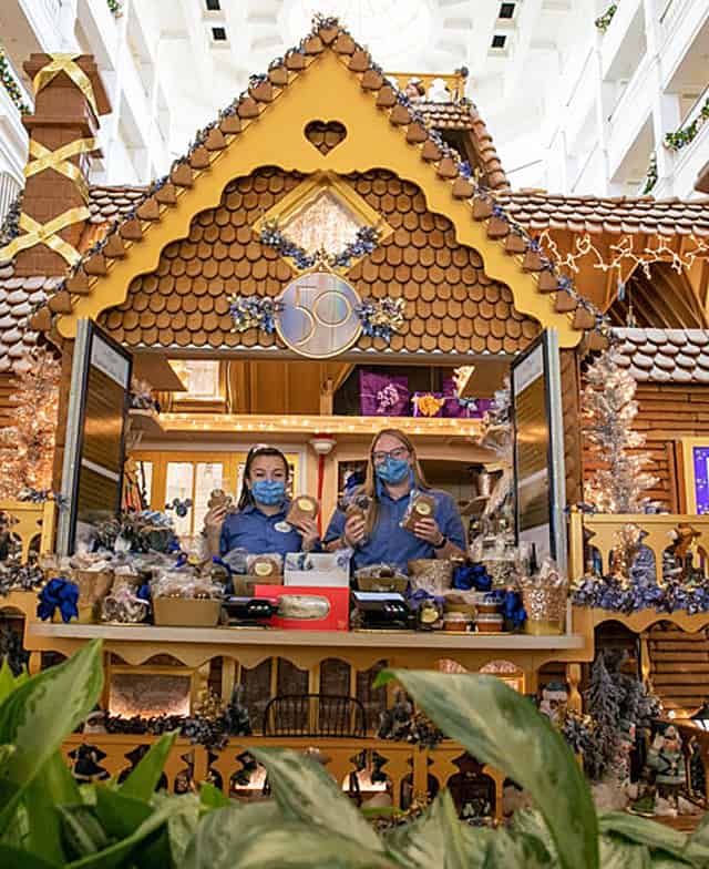 See how Cast Members make magic with 50th touches to stunning gingerbread displays