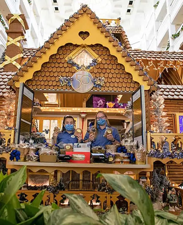 See how Cast Members make magic with 50th touches to stunning gingerbread displays