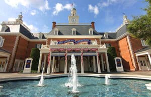 Go back in time at Epcot's America Adventure Pavilion