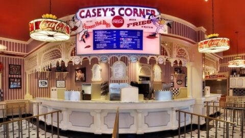Take me out to Casey’s Corner at the Magic Kingdom!