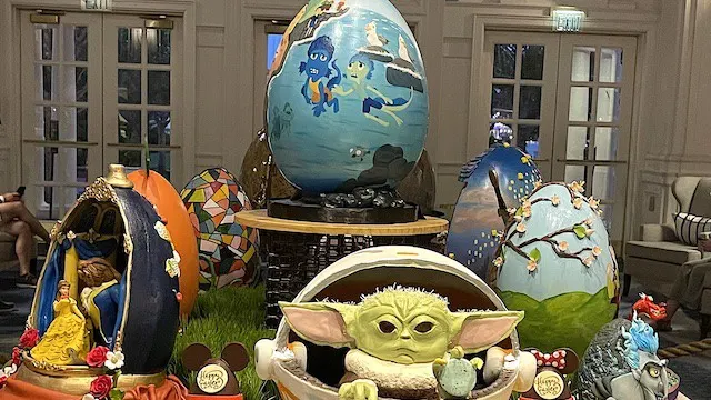 Check Out these Amazing Disney Eggs on Display along the Boardwalk