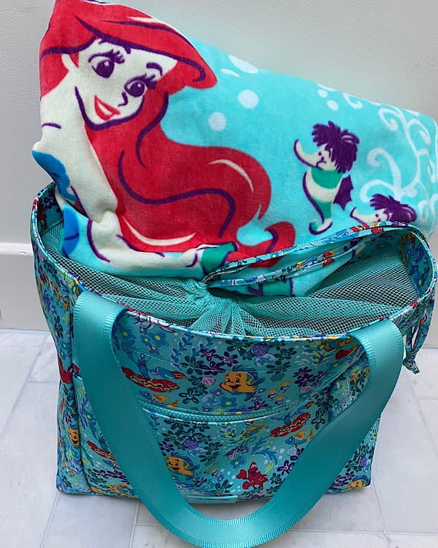 Vera Bradley Disney Beach Towel in Ariel Floral