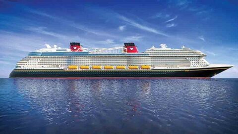 Video: New Disney Cruise Line Ship Arrives at Port Canaveral