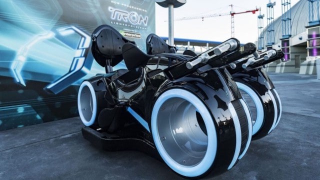 How does the Tomorrowland closure affect the new Tron attraction?