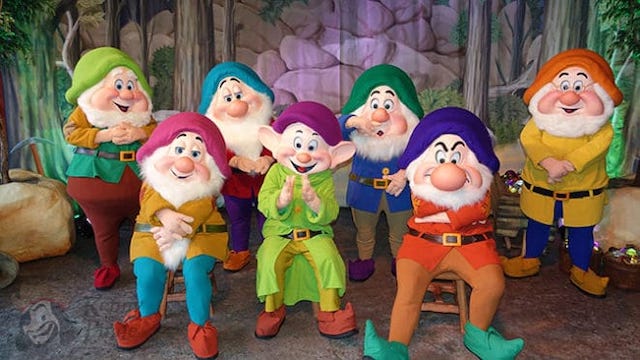 disneyland seven dwarfs happy