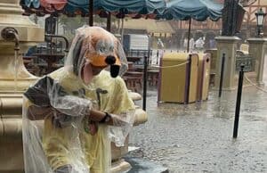 What happens when it rains at Mickey's Not So Scary Halloween Party