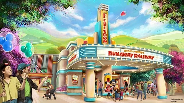 New poster revealed for the Mickey and Minnie's Runaway Railway attraction