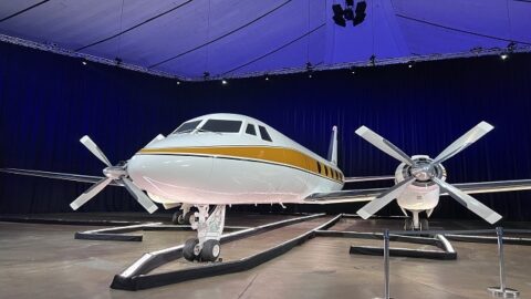 A Closer Look at Walt Disney’s Personal Plane out on Display at D23