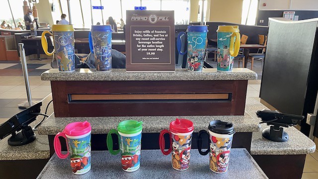 New change for Disney World Resort refillable mugs
