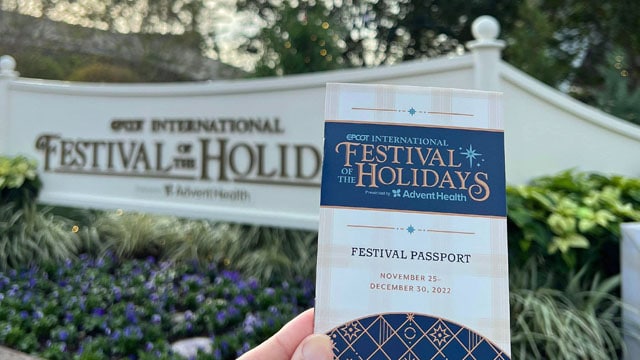 EPCOT's new Festival of the Holidays booth menus with pricing