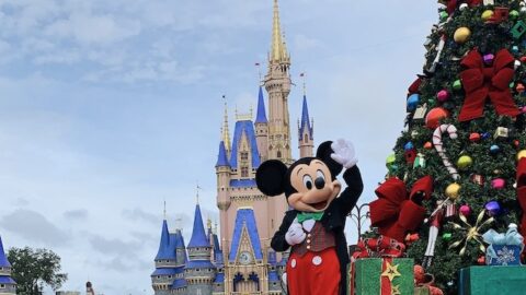 Schedule for daytime Christmas entertainment at the Magic Kingdom