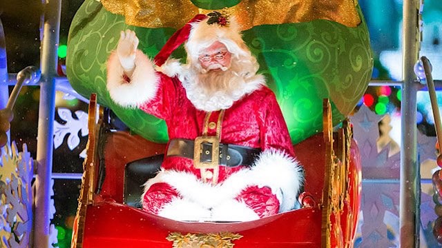 Where to find Santa all throughout Walt Disney World